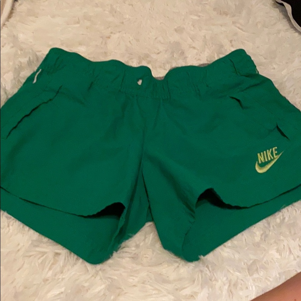 Women’s green Nike shorts